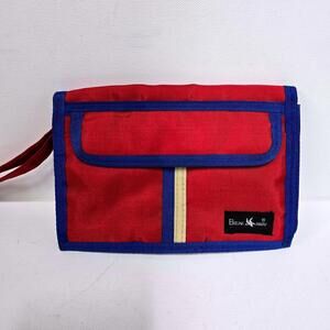 Vintage Retro Red and Blue Organizer Wallet by‎ Break Away